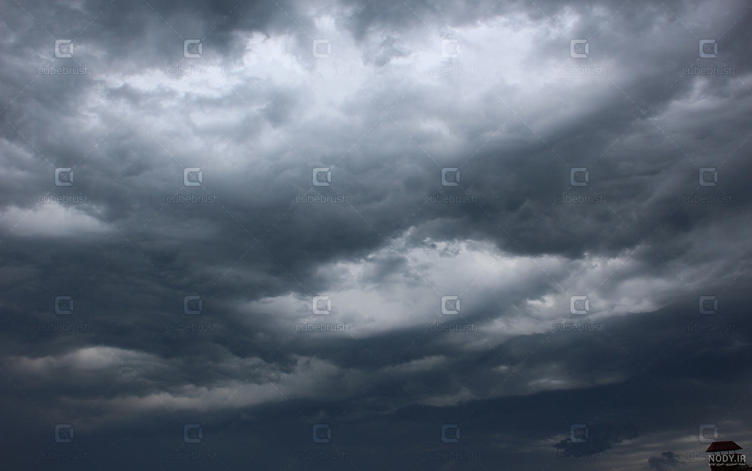 عکس آسمان طوفان