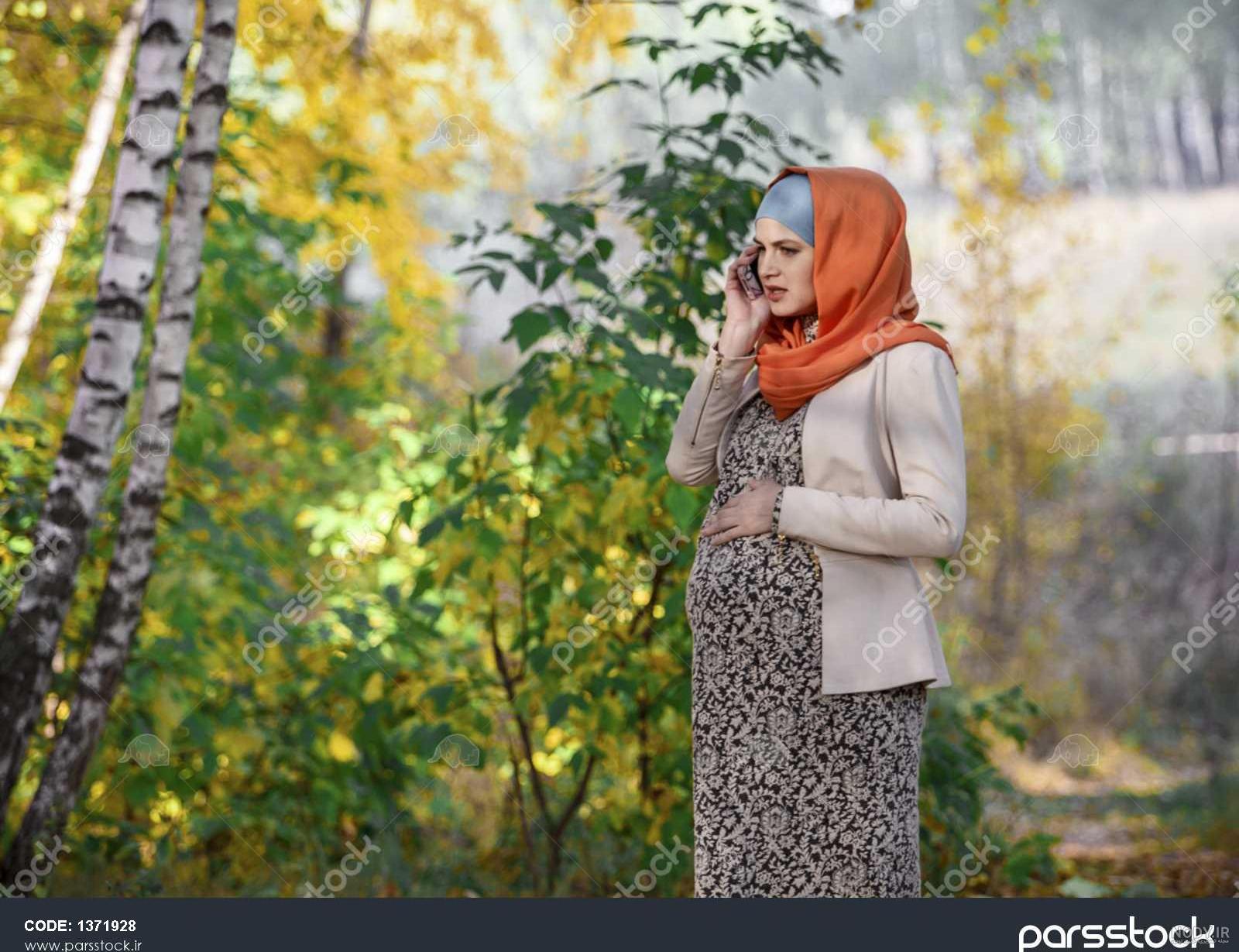 مدل عکس بارداری با حجاب