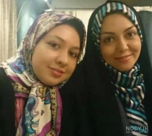 عکس آزاده نامداری و خواهرش عکس آزاده نامداری و خواهرش