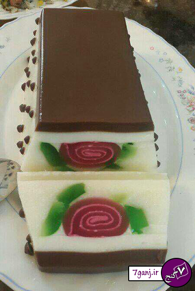 طرز تهیه ژله رولتی با شير