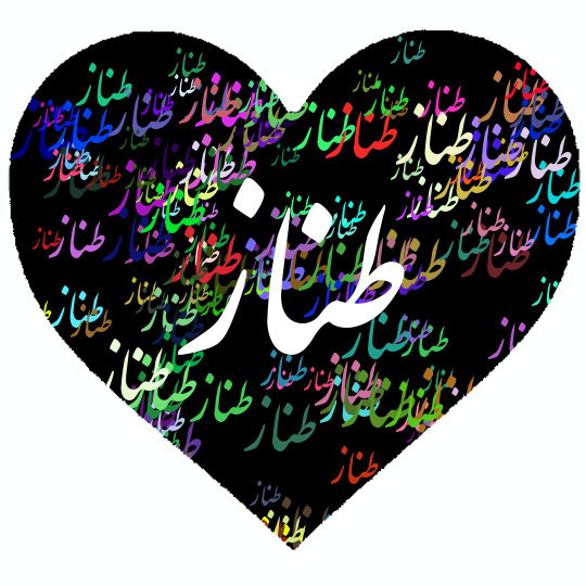 عکس نوشته طناز جان تولدت مبارک