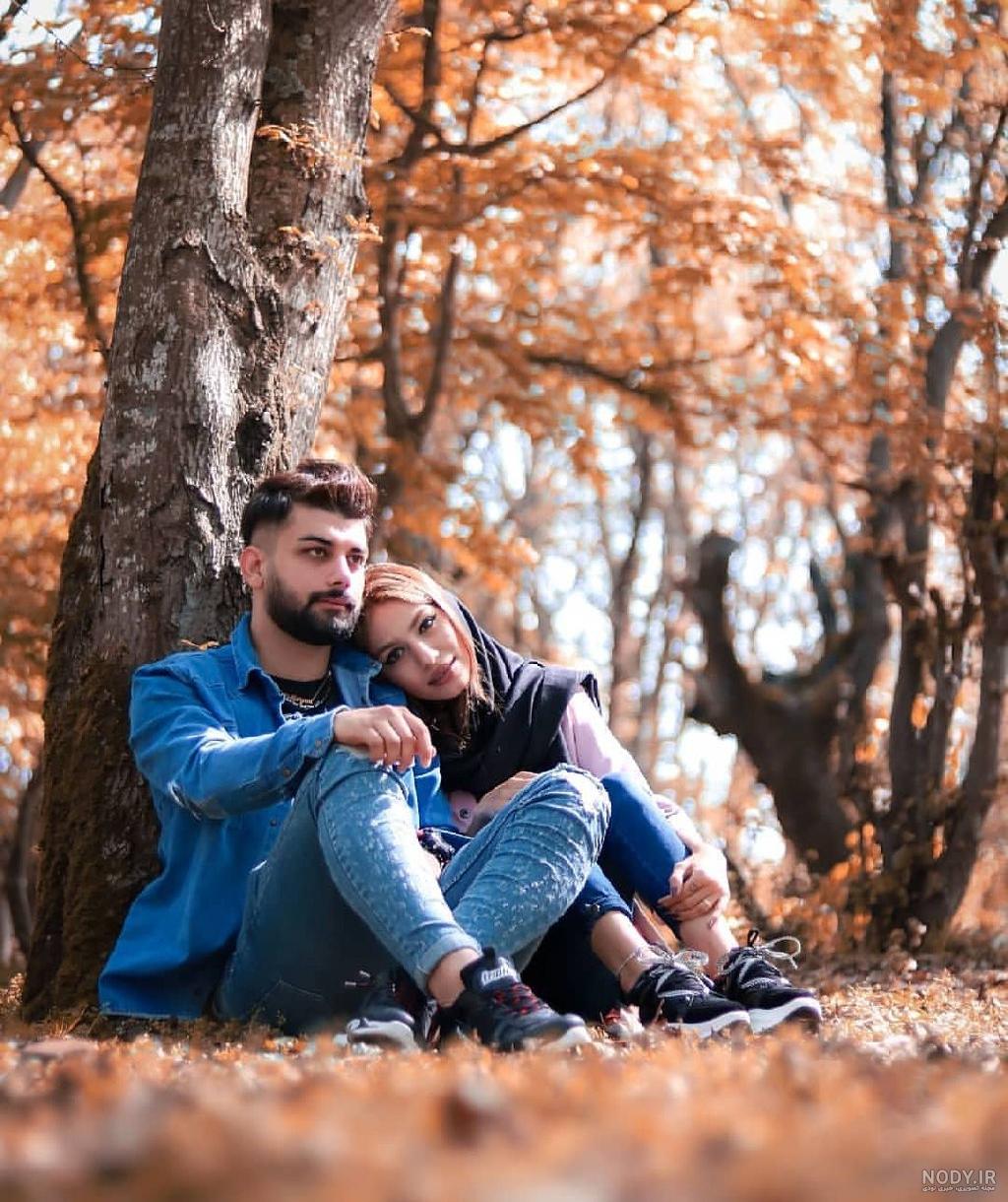 ژست عکس پاییزی خانوادگی ژست عکس پاییزی خانوادگی