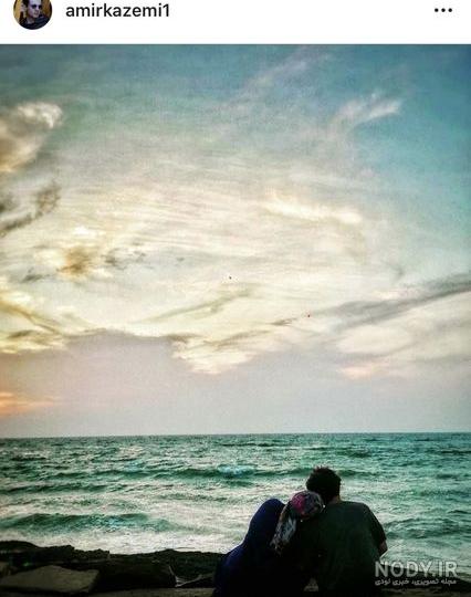 عکس عاشقانه در ساحل