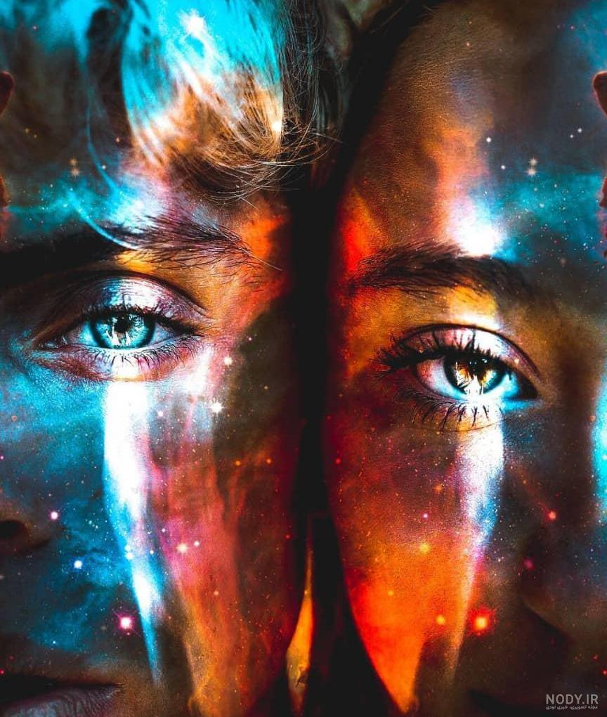 عکس پروفایل آبی ساده