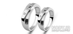 عکس از حلقه ازدواج طلا سفید عکس از حلقه ازدواج طلا سفید
