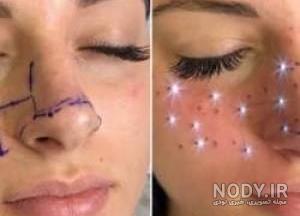 عکس تاتو صورت زن عکس تاتو صورت زن