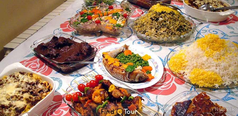 عکس غذاهای ایرانی با تزیین