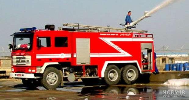 عکس ماشین آتش نشانی کودکانه