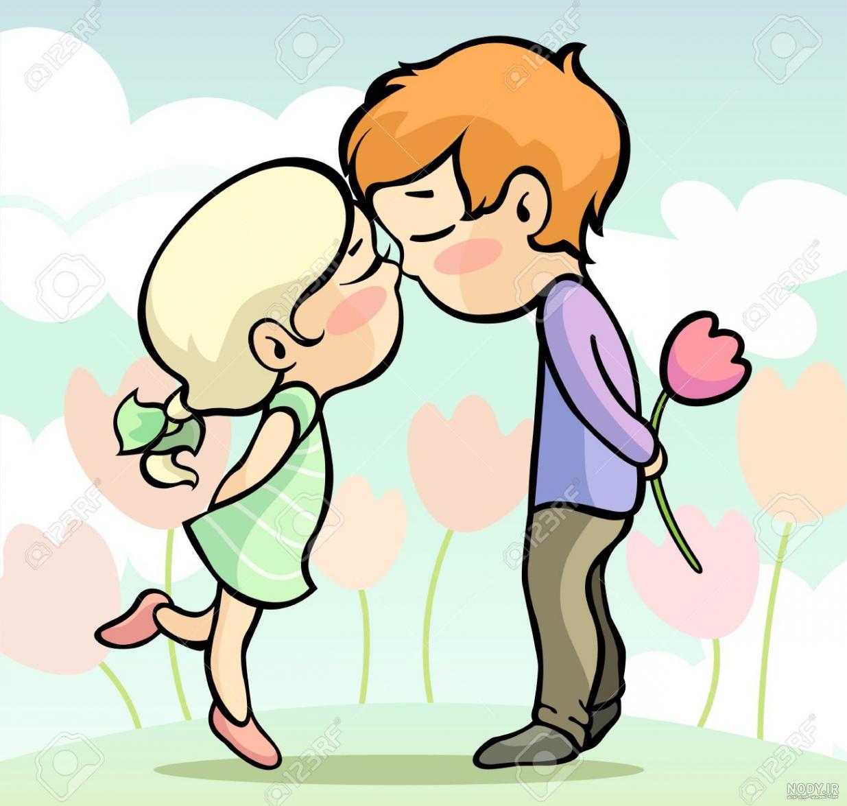 عکس عاشقانه کارتونی بامزه عکس عاشقانه کارتونی بامزه