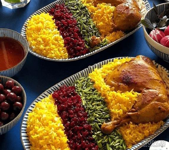 زرشك پلو با مرغ رزا منتظمي