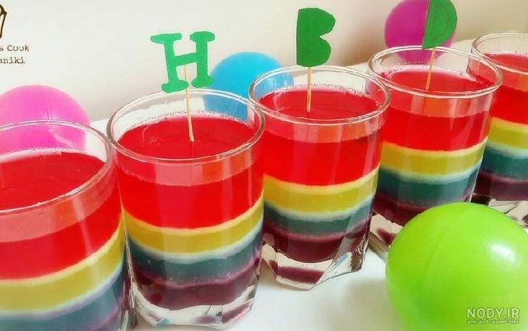 عکس ژله های رنگارنگ عکس ژله های رنگارنگ