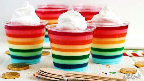 مدل ژله چند رنگ مدل ژله چند رنگ