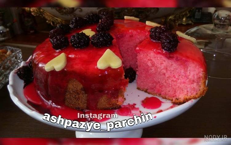 کیک با روکش ژله بریلو