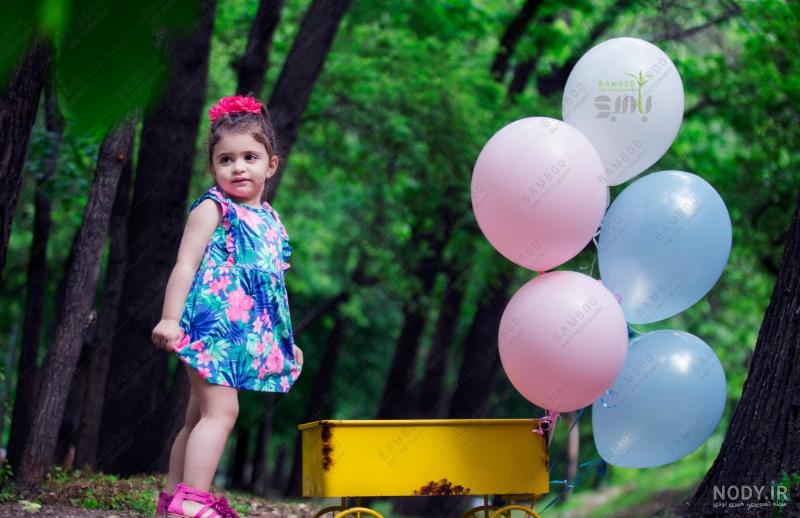 عکس تولد دختر بچه در طبیعت