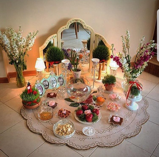 تزیین سفره هفت سین ساده تزیین سفره هفت سین ساده