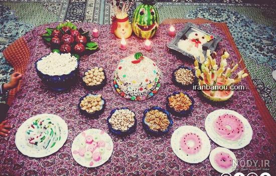 زیباترین سفره شب یلدا