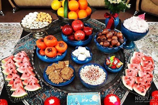 عکس تزیین شب یلدا ساده