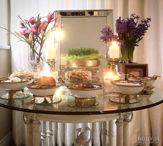 عکس سفره هفت سین لاکچری عکس سفره هفت سین لاکچری