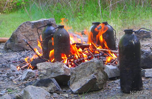 عکس خفن عکس چای آتیشی در شب