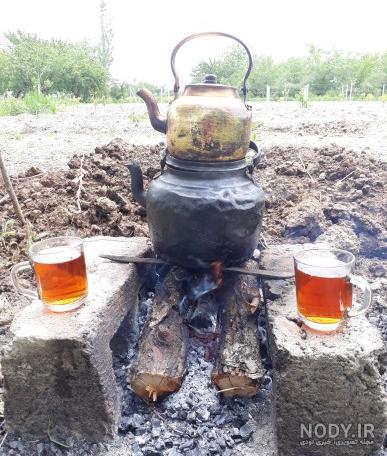 عکس خفن عکس چای آتیشی در شب