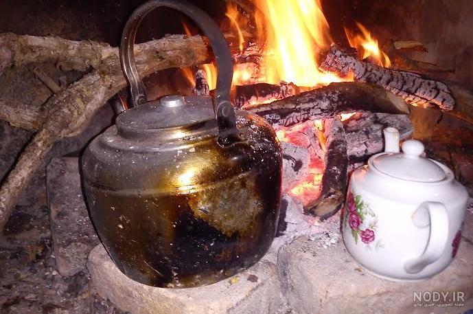 عکس خفن عکس چای آتیشی در شب