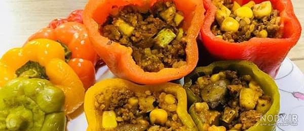 آپارات طرز تهیه دلمه فلفل آپارات طرز تهیه دلمه فلفل