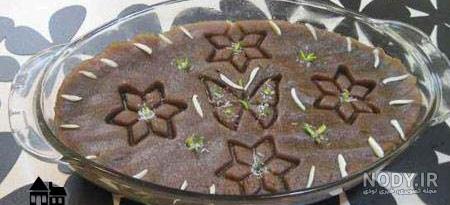 تزیین حلوا با چاقو