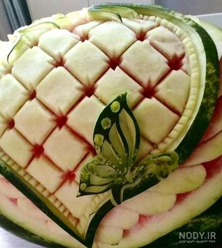 تزیین هندوانه شب یلدا برای عروس تزیین هندوانه شب یلدا برای عروس