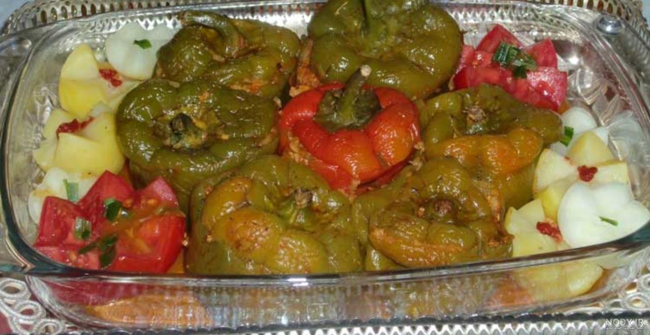 طرز تهیه دلمه فلفل ترکیه ای طرز تهیه دلمه فلفل ترکیه ای