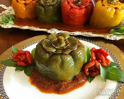 طرز تهیه دلمه فلفل دلمه ای و بادمجان طرز تهیه دلمه فلفل دلمه ای و بادمجان