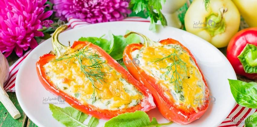 طرز تهیه دلمه فلفل و کلم طرز تهیه دلمه فلفل و کلم