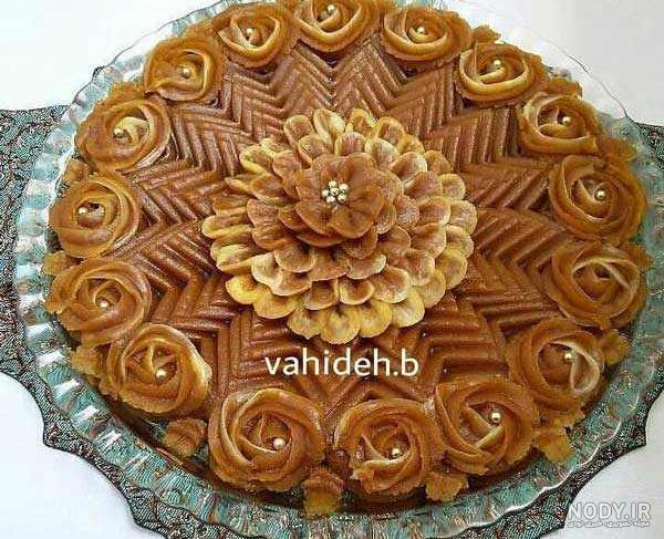 عکس حلوا تزیین شده