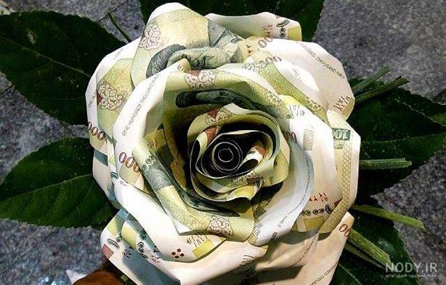 عکس دسته گل از پول عکس دسته گل از پول