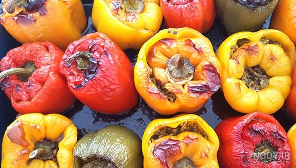 فیلم طرز تهیه دلمه فلفل دلمه ای فیلم طرز تهیه دلمه فلفل دلمه ای