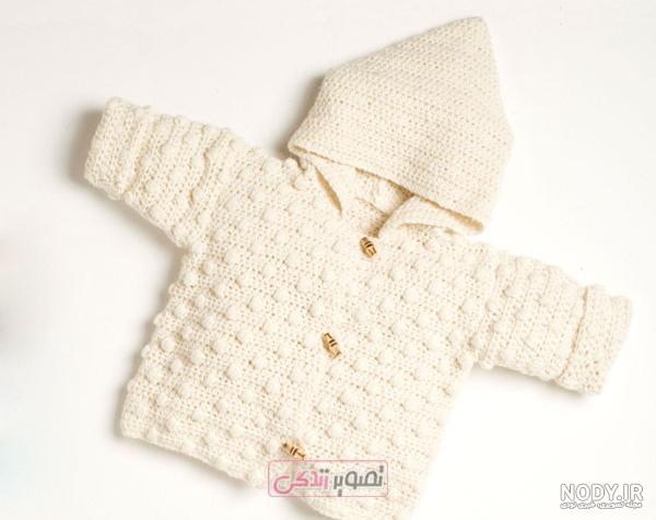 آموزش بافت ژاکت بچه گانه از یقه