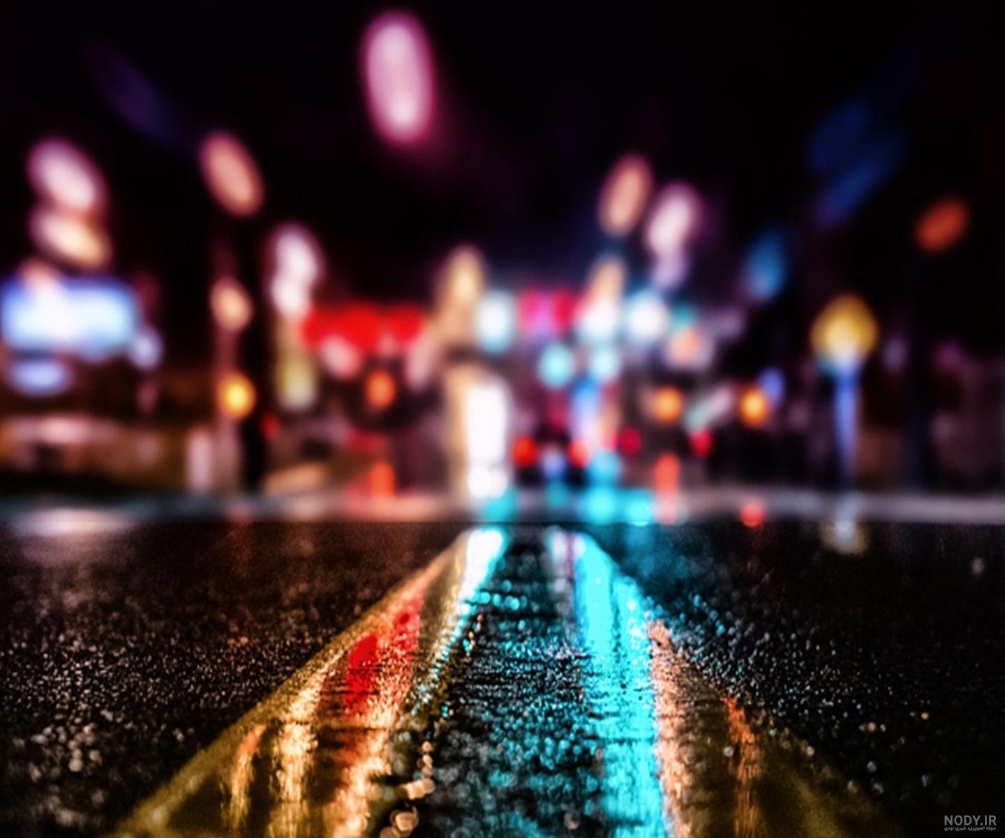 عکس از شهر در شب