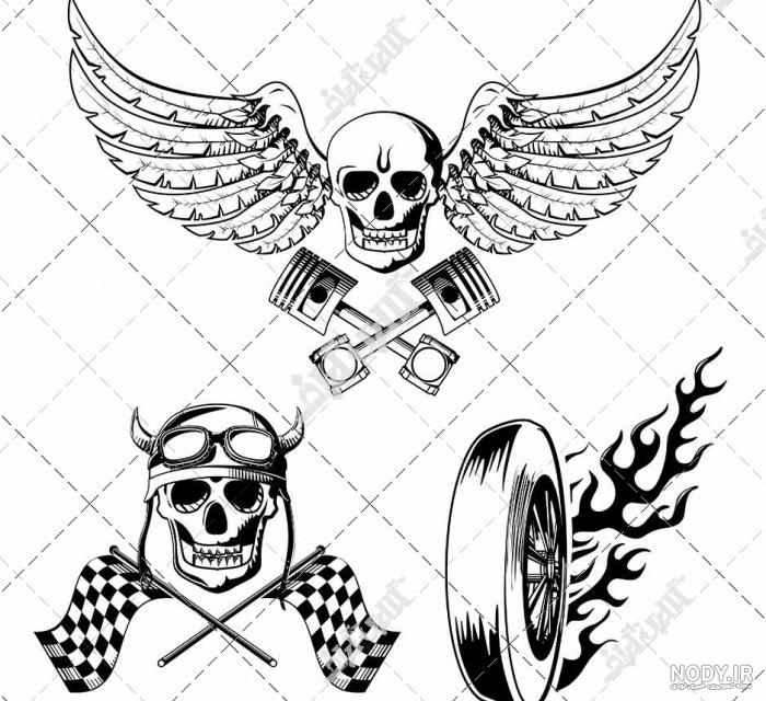 عکس تاتو اسکلت ساده