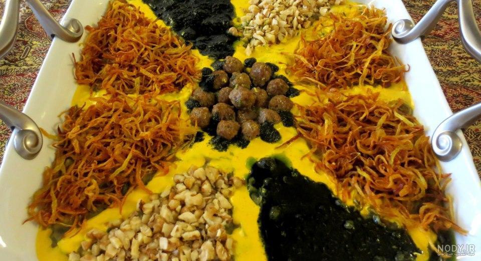 عکس تزیین آش رشته عکس تزیین آش رشته