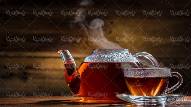 عکس چای آتیشی در شب