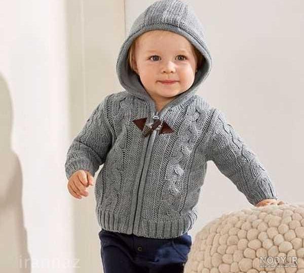 عکس ژاکت بافتنی پسرانه نوزادی