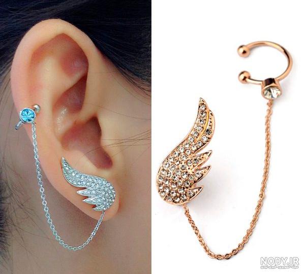 گوشواره حلقه ای ریز طلا گوشواره حلقه ای ریز طلا
