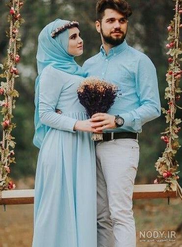 عکس عروس و داماد عقدی
