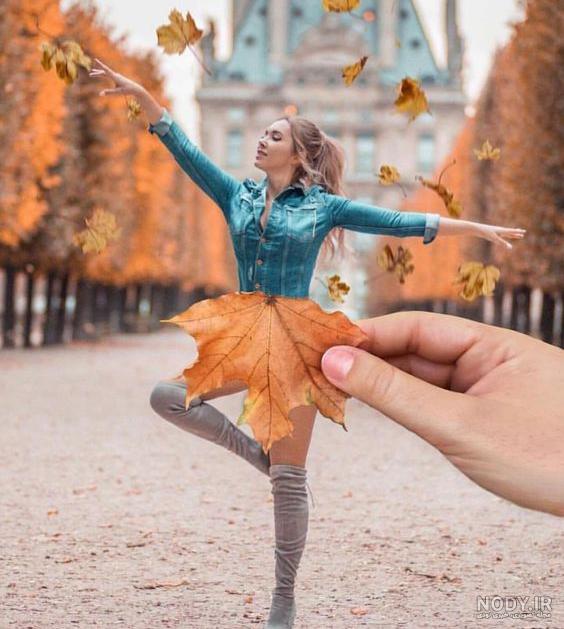ژست عکس پاییزی پسرانه