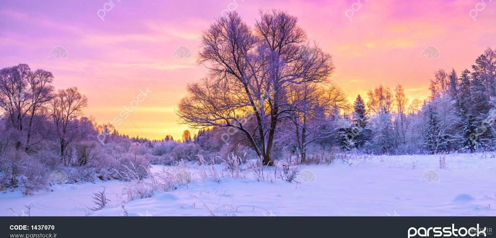 عکس خفن عکس طلوع زمستانی