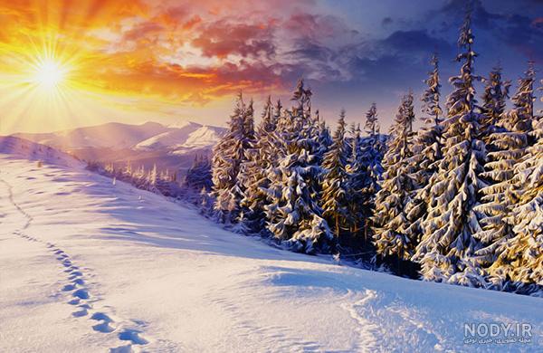 عکس خفن عکس طلوع زمستانی