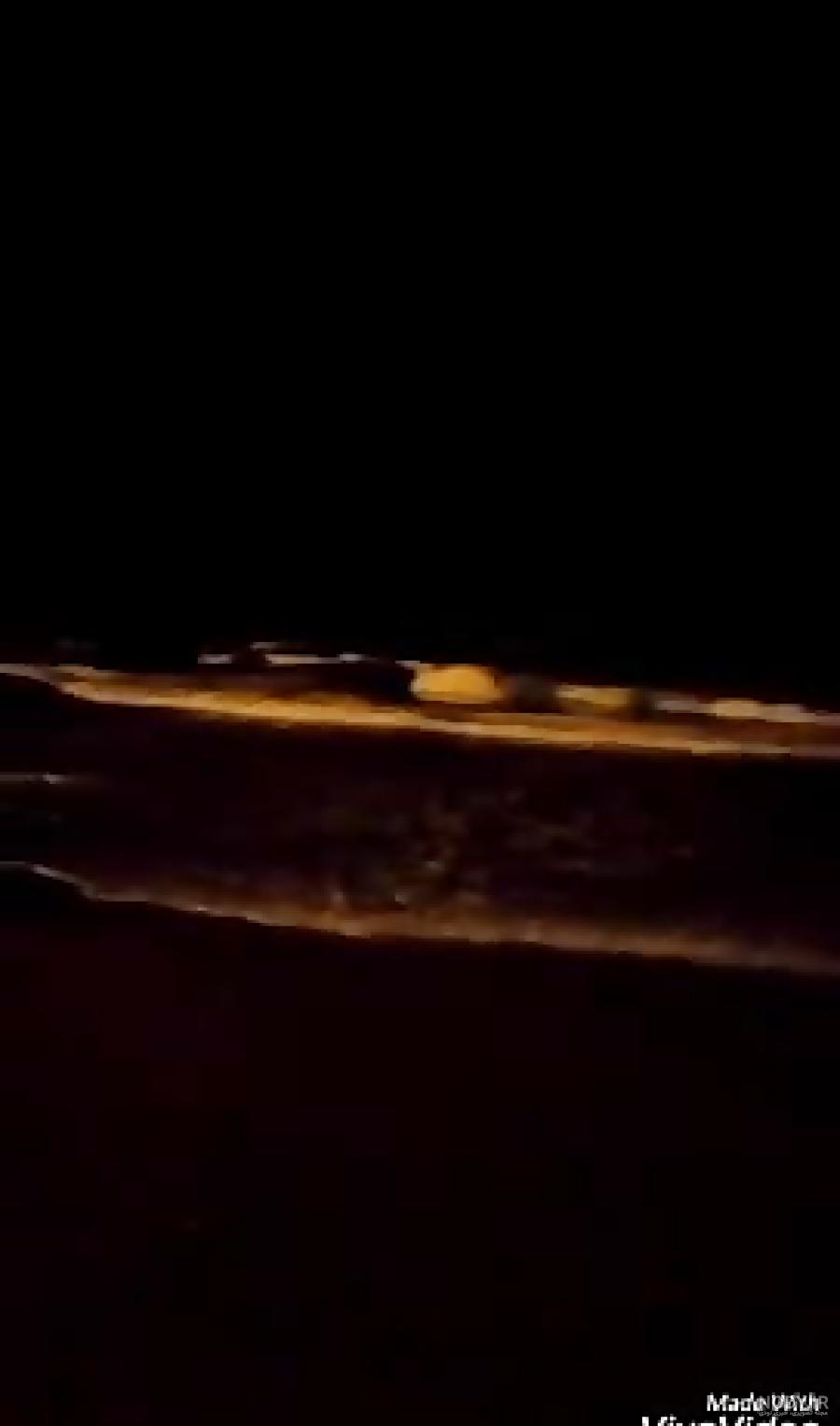 عکس دریای شمال در شب