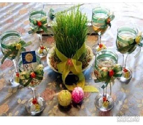 آموزش تزیین جام برای سفره هفت سین آموزش تزیین جام برای سفره هفت سین