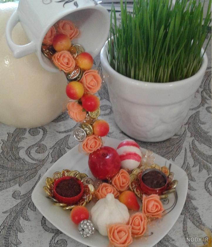 سفره هفت سین با نعلبکی سفره هفت سین با نعلبکی