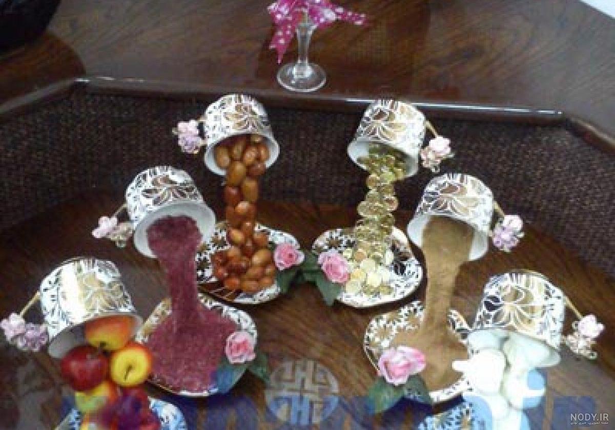 عکس سفره هفت سین فنجان معلق عکس سفره هفت سین فنجان معلق