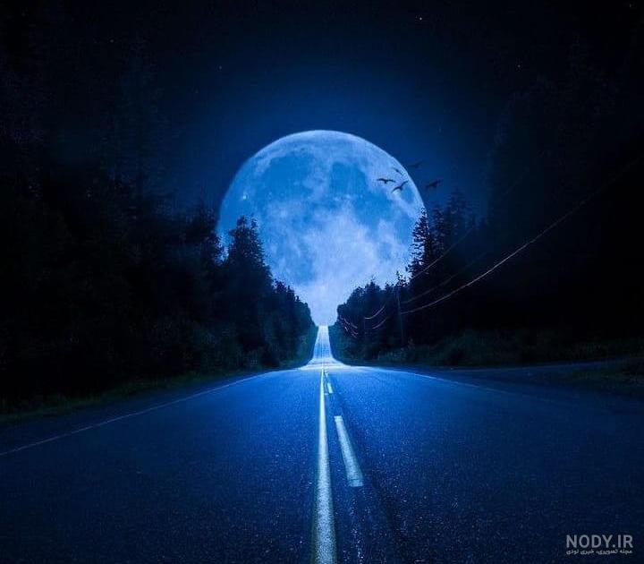 عکس ماه در شب